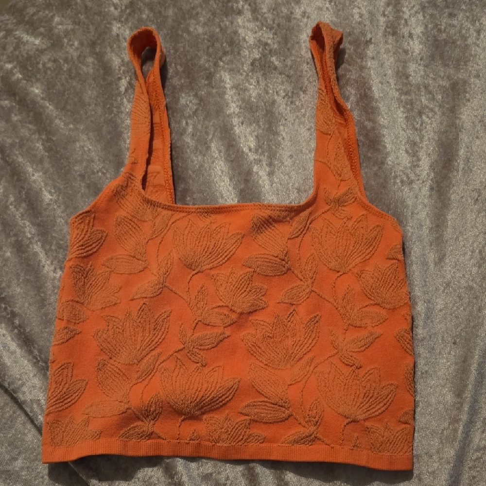 Anthropologie Bralette Orange L/XL